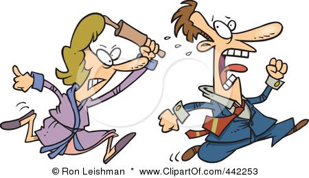 450x259 Woman Beating Up Man Cartoon 916675.jpg Anger