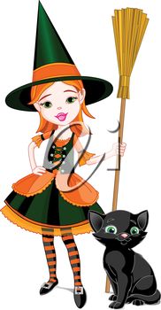 182x350 Cute Witch Pictures Cute Cartoon Witch Stock Vector Pedro