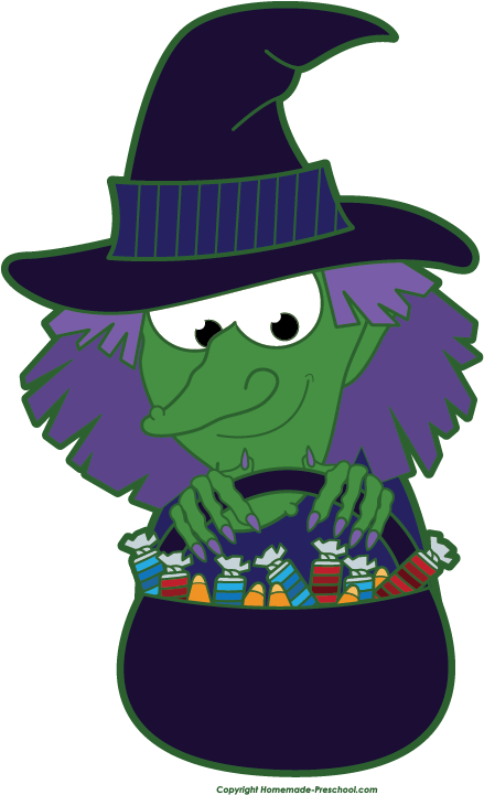 439x721 Free Clip Art Witch Clipart Image 2