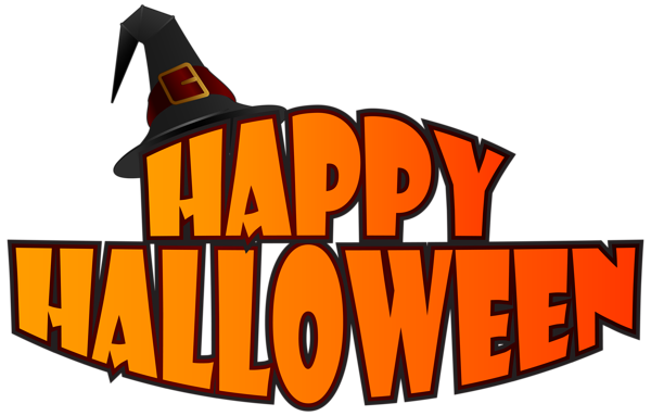 600x383 Happy Halloween With Witch Hat Png Clipart Image Clip Art