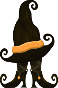 200x300 Halloween Witch Hat, Legs And Shoes Clip Art Clip Art