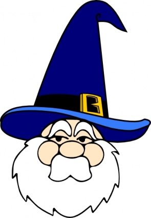 295x425 Free Wizard In Blue Hat Clipart And Vector Graphics