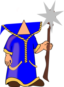 222x300 Headless Blue Wizard Clip Art