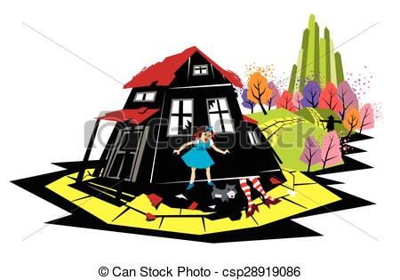 450x315 The Wizard From Oz Illustration Of Dorothy On The Yellow