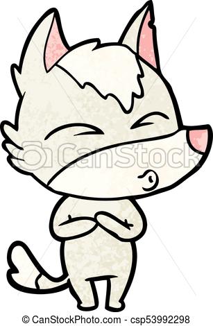 307x470 Cartoon Wolf Whistling Eps Vectors