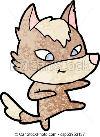 345x470 Friendly Cartoon Wolf Dancing Vectors