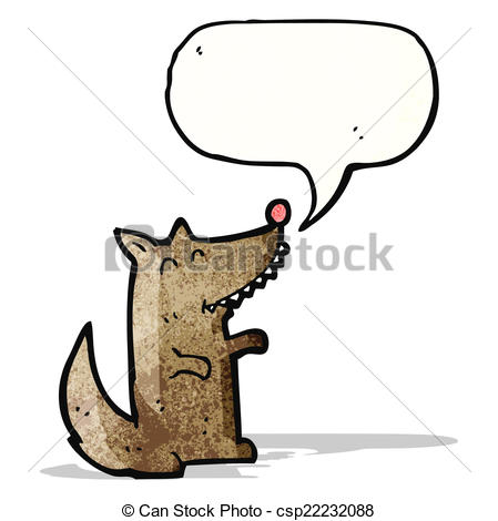 449x470 Little Wolf Cartoon Vector