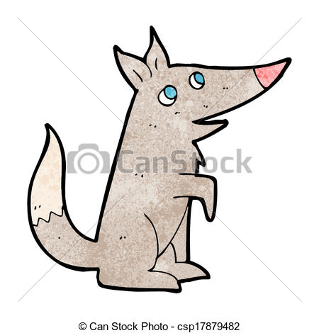 450x470 Cartoon Wolf Cub Vector
