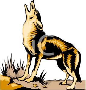285x300 Howling Wolf Cub Clipart