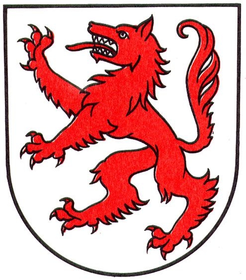 495x563 Wolf Head Flag Banner Clipart