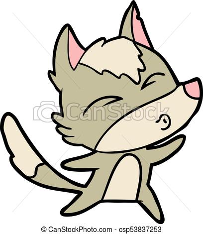 408x470 Cartoon Wolf Howling Clipart Vector