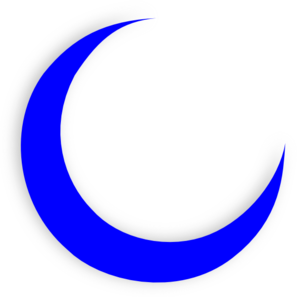 297x297 Blue Moon Crescent Clip Art