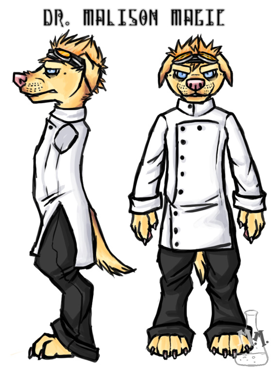 559x758 Dog In A Lab Coat Clipart
