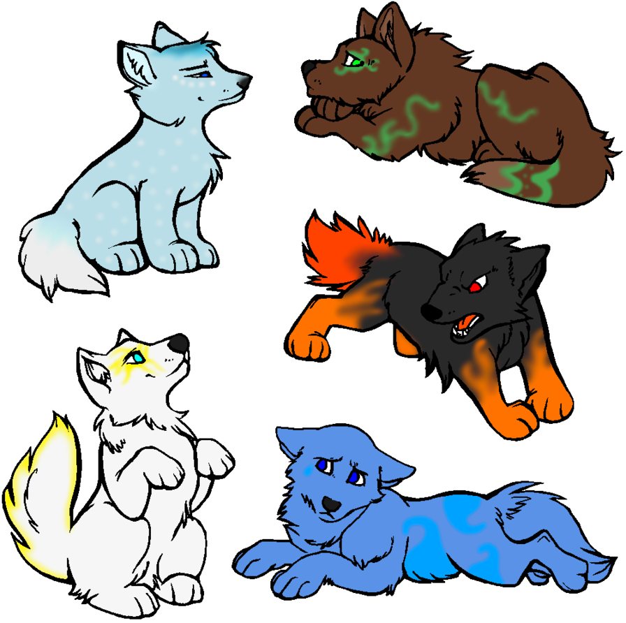 896x892 Elemental Wolf Pup Adopts By Rebastweeba