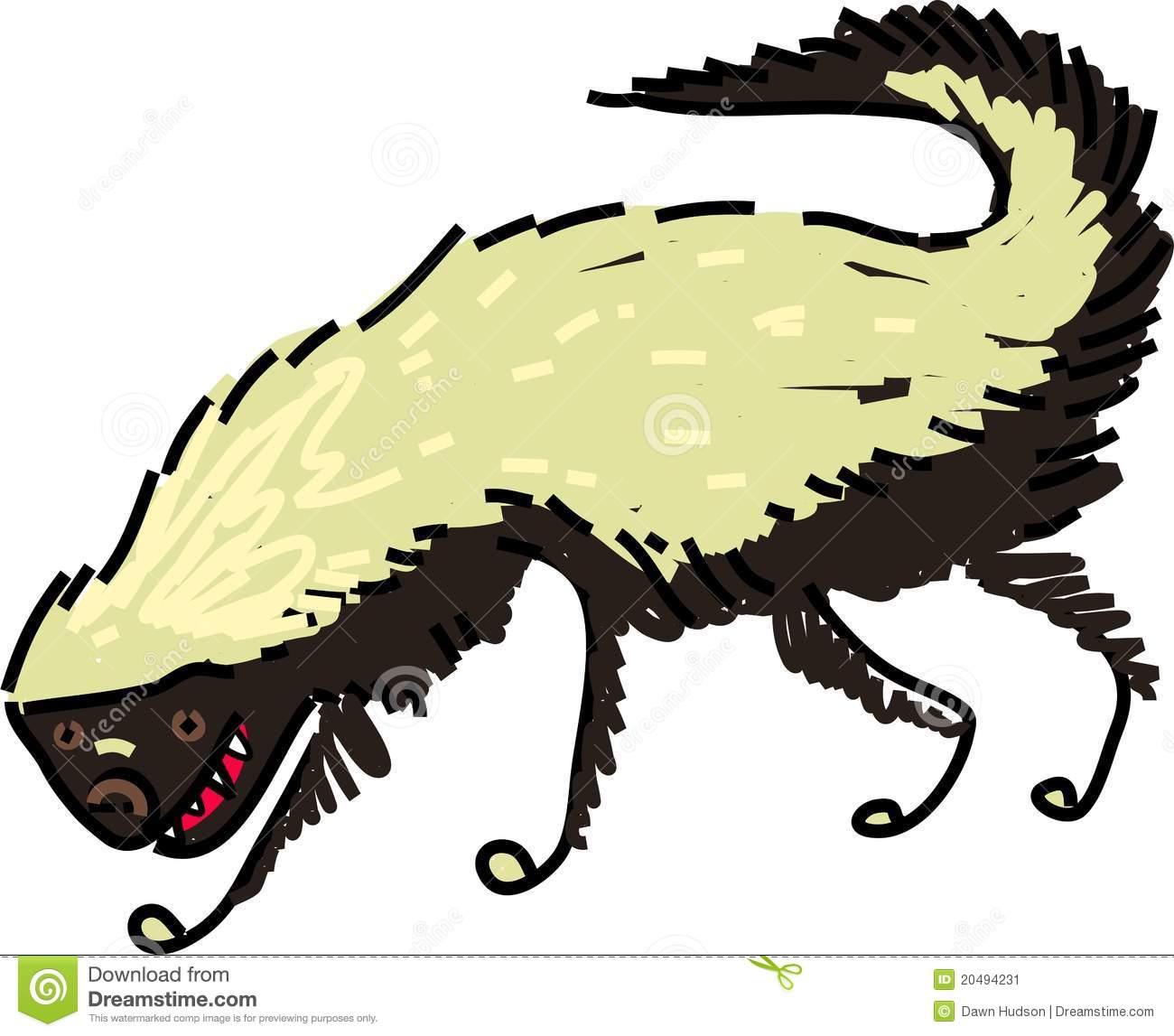 1300x1147 Honey Badger Clipart Vector