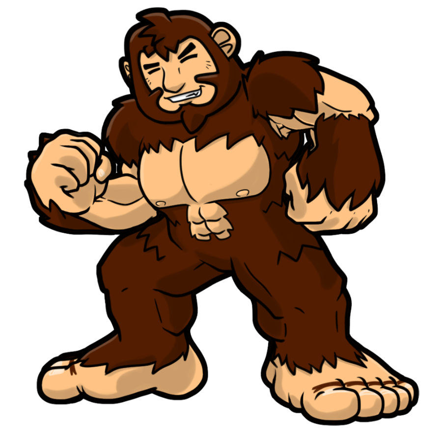 900x880 Big Foot Clipart Sasquatch