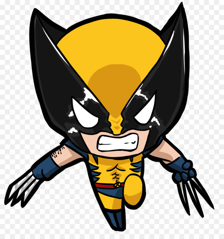 900x960 Wolverine Deadpool Drawing Chibi X Men
