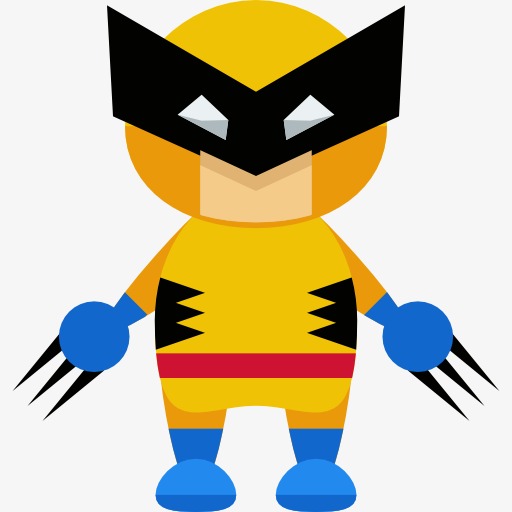 512x512 Children Dress In Yellow, X Men, Superman, Werewolf Png Image
