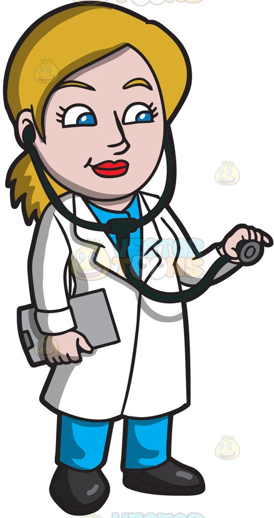 543x1024 Female Doctor Clipart
