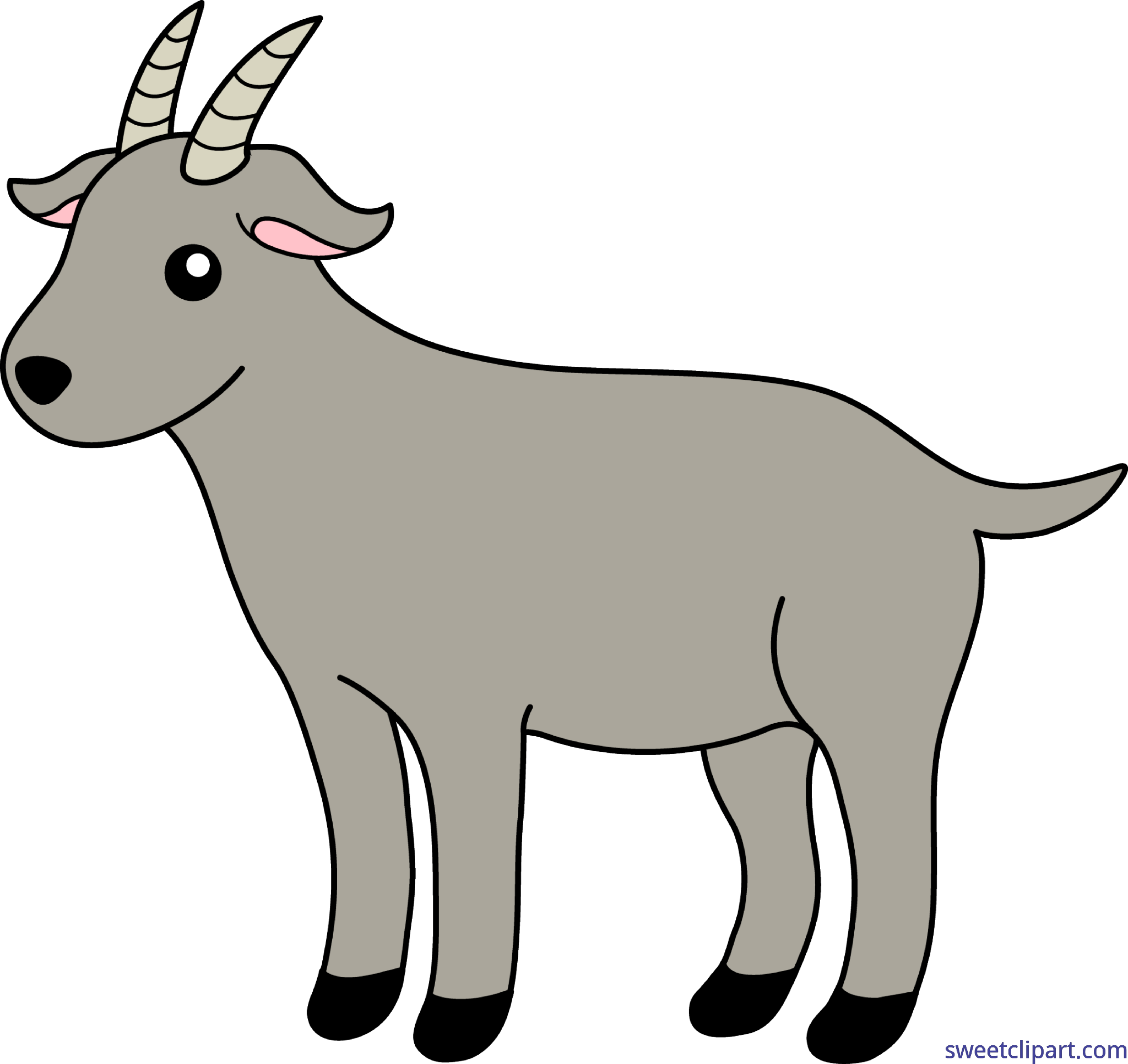 6445x6083 Goat Clip Art