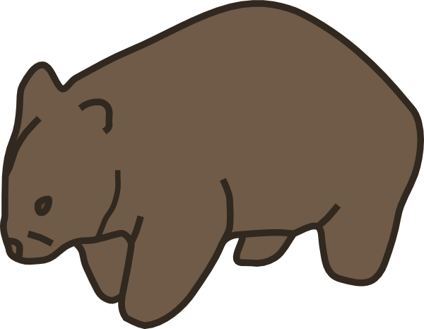 600x465 Wombat Clip Art Free Clipart Panda