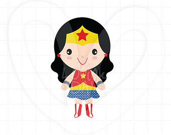 340x270 Cute Wonder Girl Clip Art Clipart Panda
