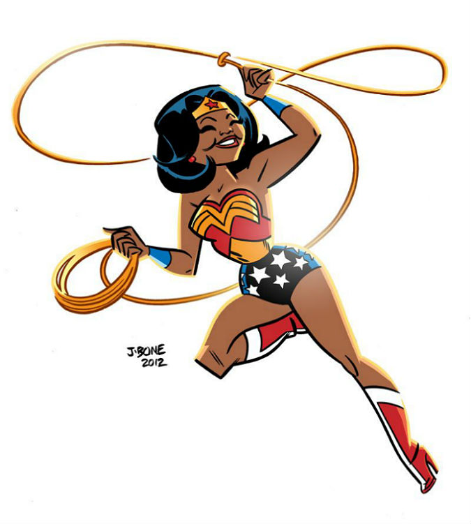 675x751 African American Wonder Woman Clipart