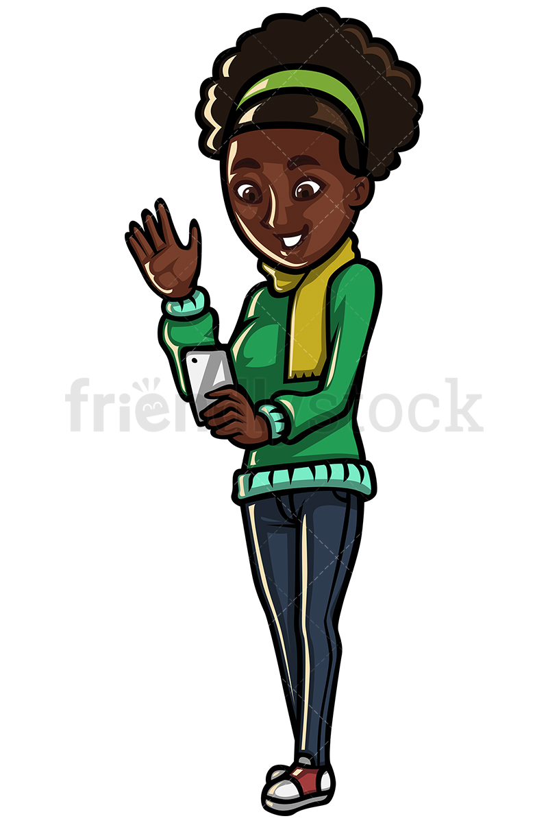 800x1200 Black Woman Clipart
