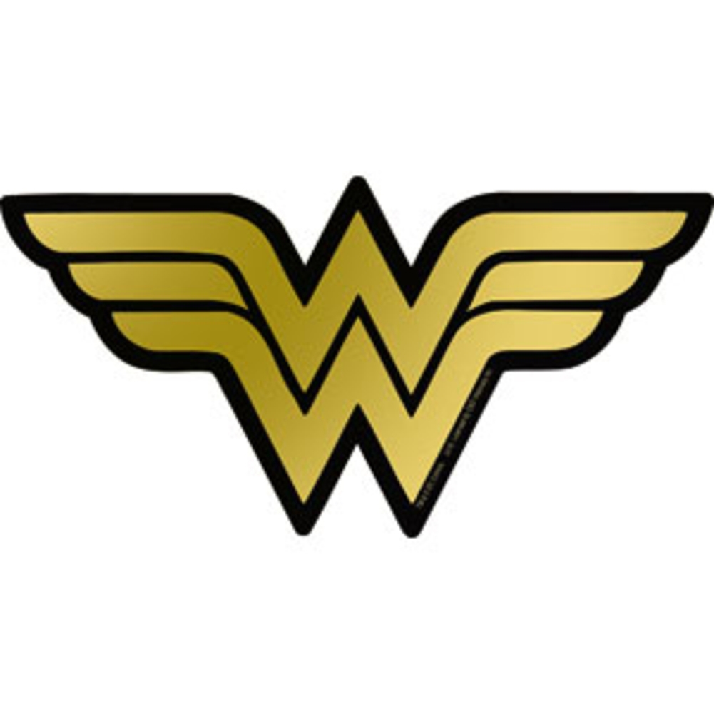 1001x1001 Wonder Woman Logo Gold Foil Sticker