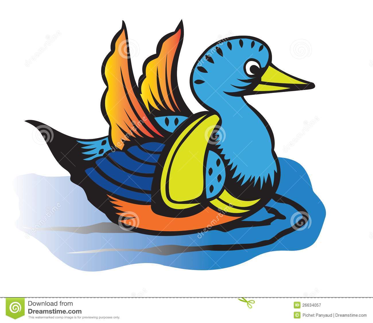 1300x1127 Mean Duck Clip Art