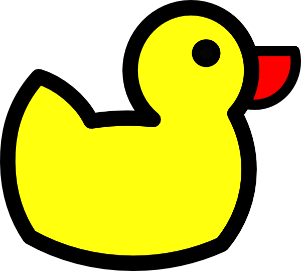 600x539 Yellow Rubber Duck Clipart