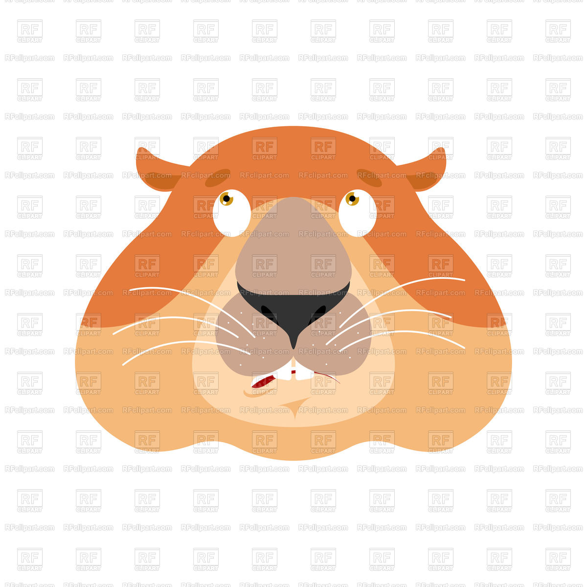 1200x1200 Groundhog Confused Emoji Royalty Free Vector Clip Art Image
