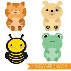 236x236 Cute Animal Clipart Set Mega Pack Of 20 Cute Animal Vector