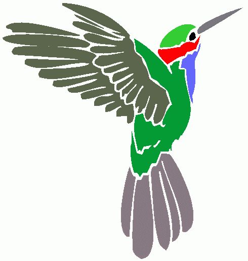 490x515 Hummingbird Clip Art