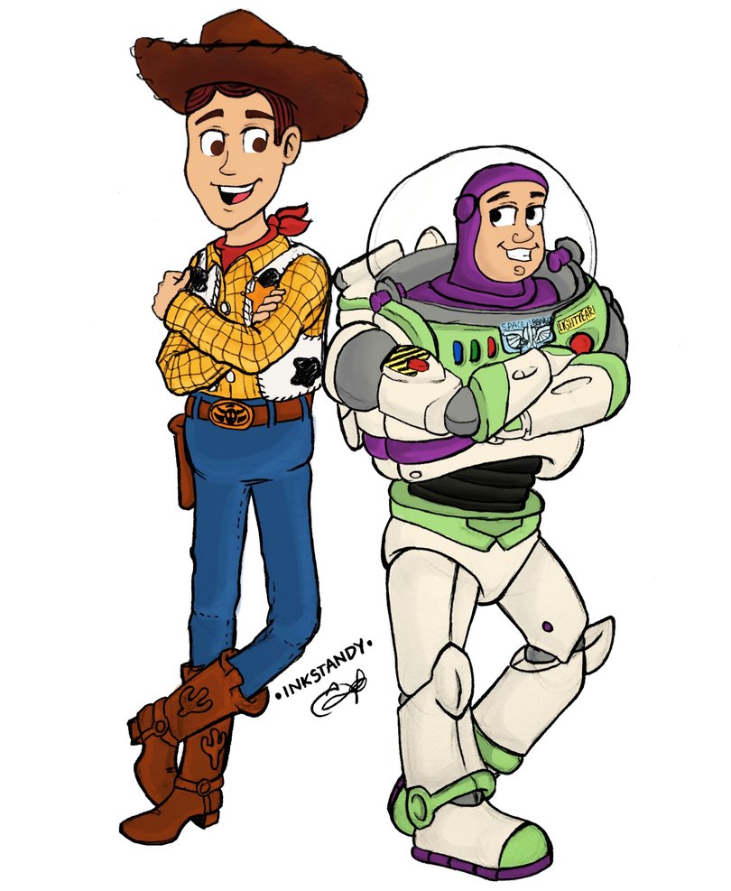810x987 Toy Story Woody And Buzz Fanart By Inkstandy