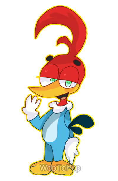 400x615 Crazy Woody Woodpecker By Woptopop
