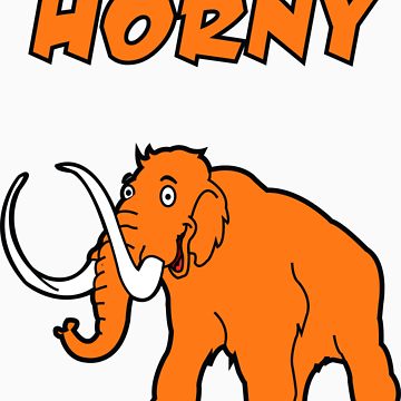 360x360 Horny Mammoth Unisex T Shirt By Misterak Redbubble