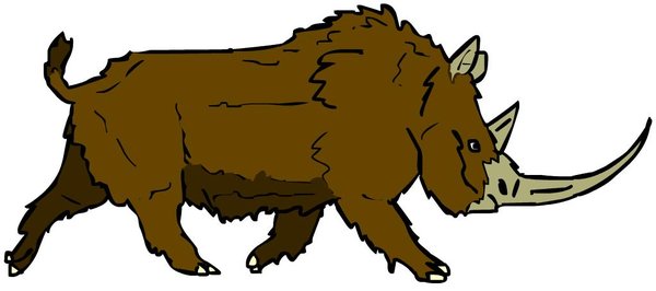 600x266 Woolly Rhinoceros By Danezilla