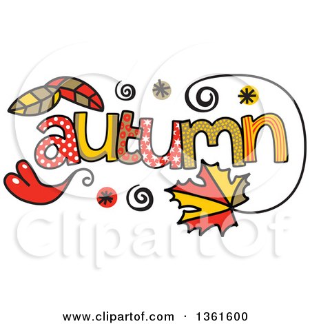 450x470 Clipart Of Colorful Sketched Handmade Word Art