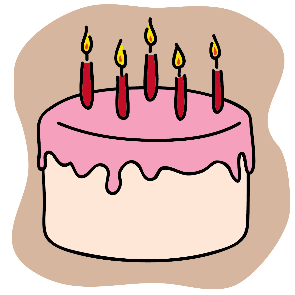 1200x1200 Happy Birthday Cake With Name Edit For Facebook Clip Art