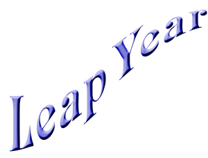 300x227 Leap Year Word Art Graphic