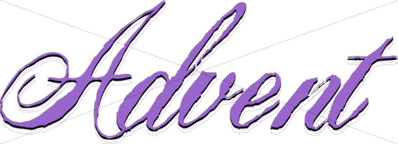 776x281 Advent Word Art For Christmas Advent Clipart