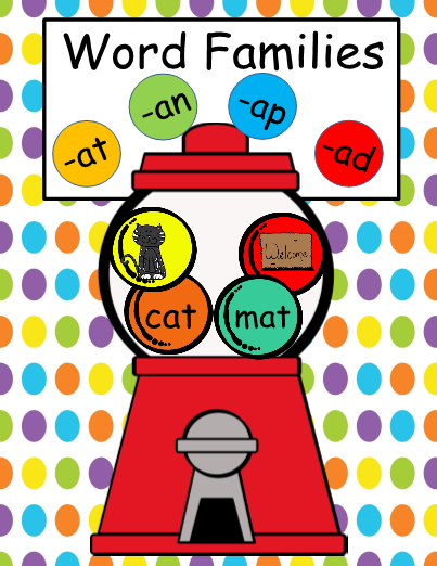 403x522 Word Families Short A Gumball Theme