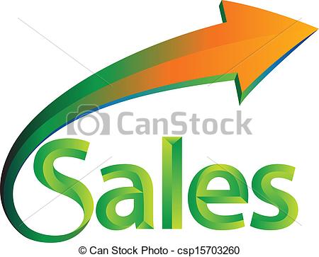 450x363 Sales Is Up. Illustration Of The Word Sales Clip Art Vector