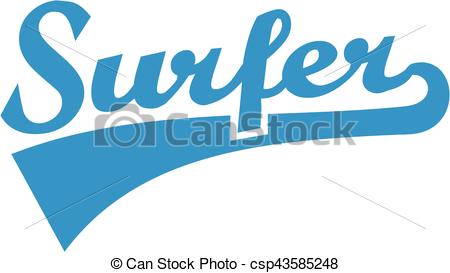 450x273 Surfer Word Retro Eps Vector