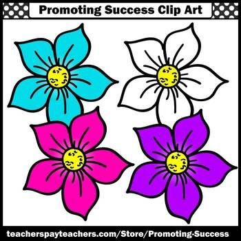 350x350 Flower Clip Art, Commercial Use Sps Summer School Activities