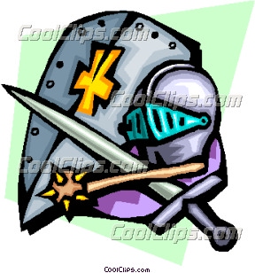 288x308 Knight's Armor Clip Art
