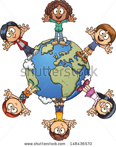 371x470 Kids With Map Clipart Collection