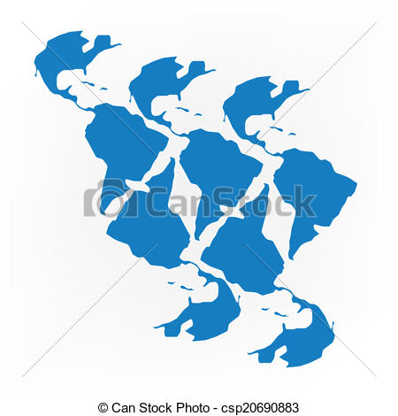 450x470 World Map Vector