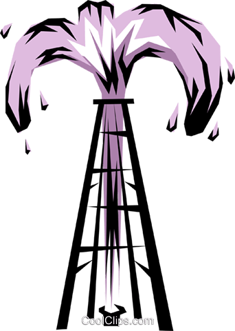 342x480 Oil Wells Royalty Free Vector Clip Art Illustration Envi0030